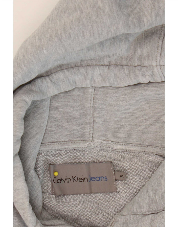 Pulover Calvin Klein Jeans pentru bărbați, cu capotă, gri mediu
