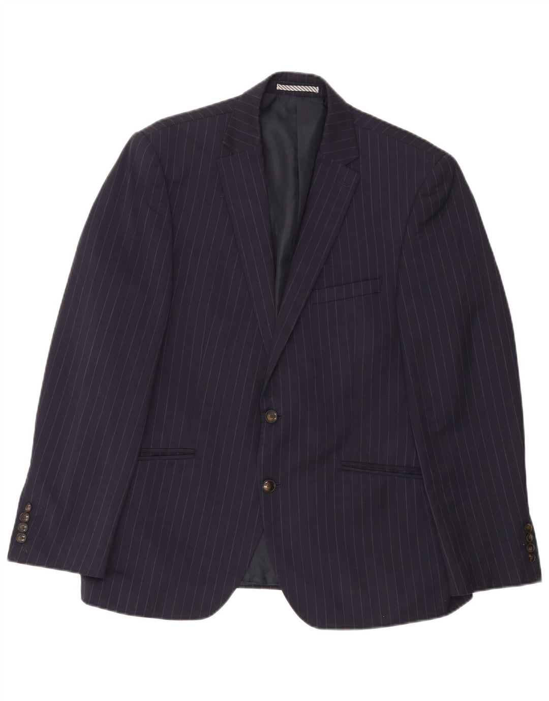 Jachetă pentru bărbați Marks & Spencer IT 42 Medium Bleumarin Pinstripe