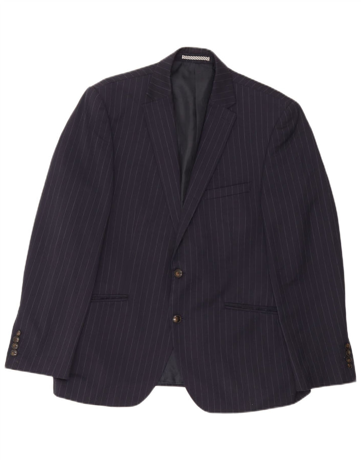 Jachetă pentru bărbați Marks & Spencer IT 42 Medium Bleumarin Pinstripe