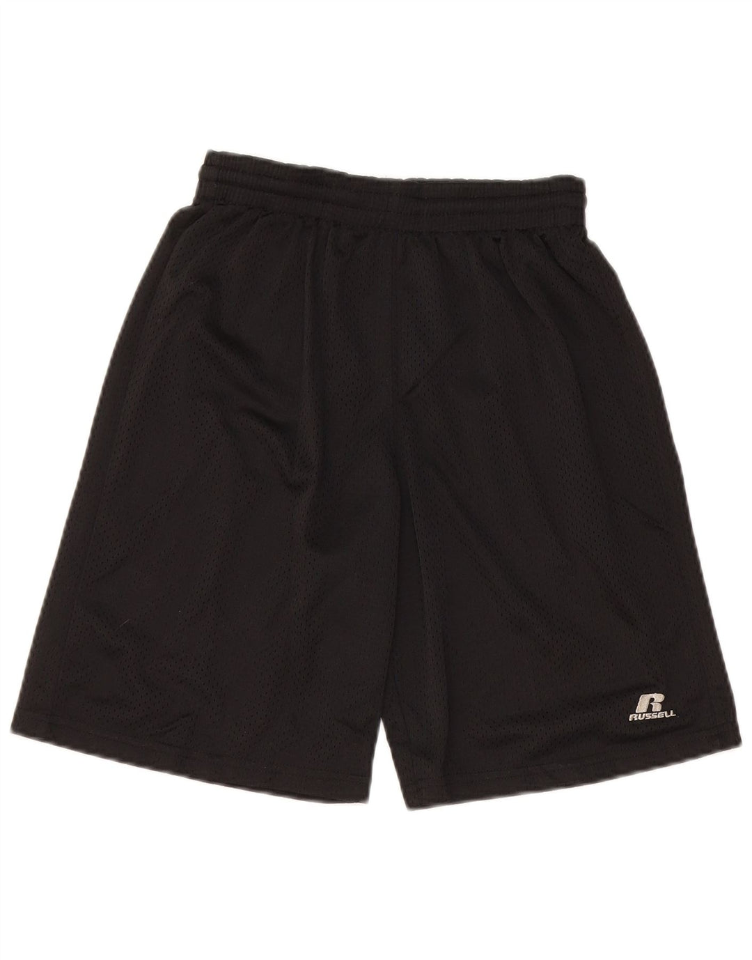 Pantaloni scurți sport Russell Athletic pentru băieți 10-11 ani poliester negru mediu