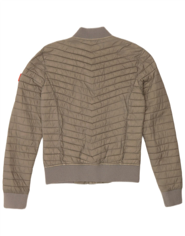 Jachetă căptușită Superdry pentru femei UK 6 XS Kaki Nylon