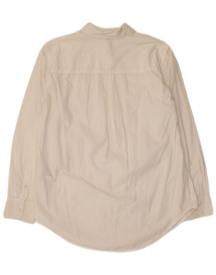 Cămașă supradimensionată pentru femei BENETTON UK 6 XS Bumbac alb