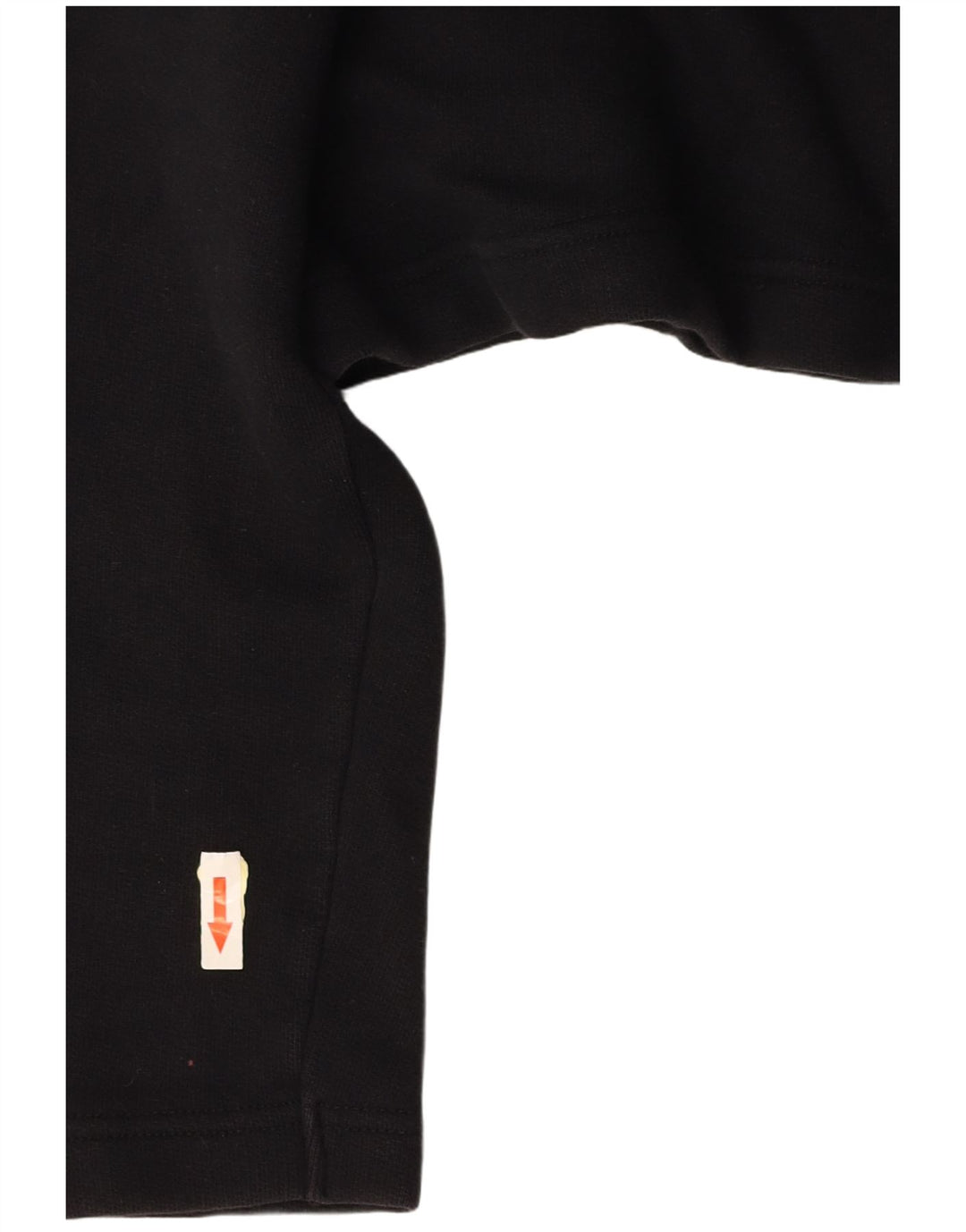 BENETTON Tricou polo oversized cu grafic crop pentru femei UK 10 Small Black