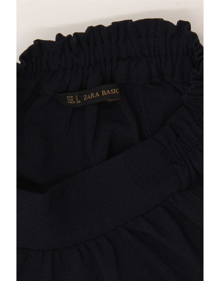 Fusta evazată pentru femei Zara Mic W26 Bleumarin Poliester
