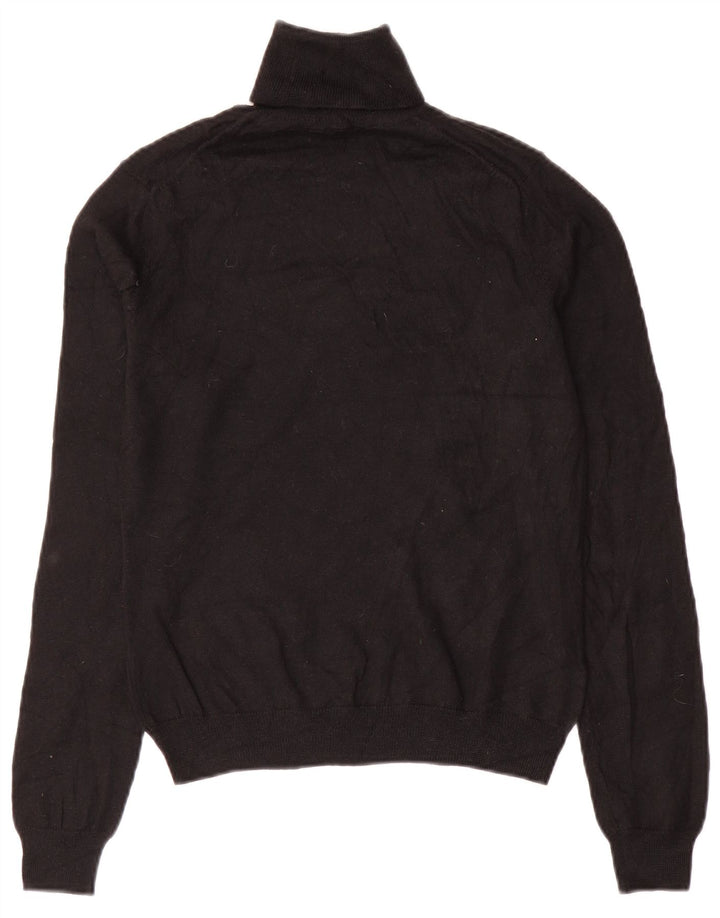 BROOKS BROTHERS Pulover cu gât rulat pentru femei UK 10 Mic Negru