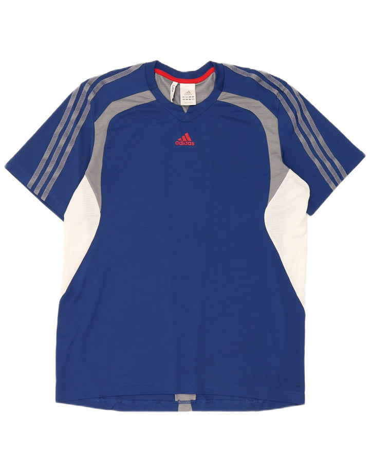 Tricou Adidas Climacool pentru bărbați Top mare, albastru, poliester color bloc