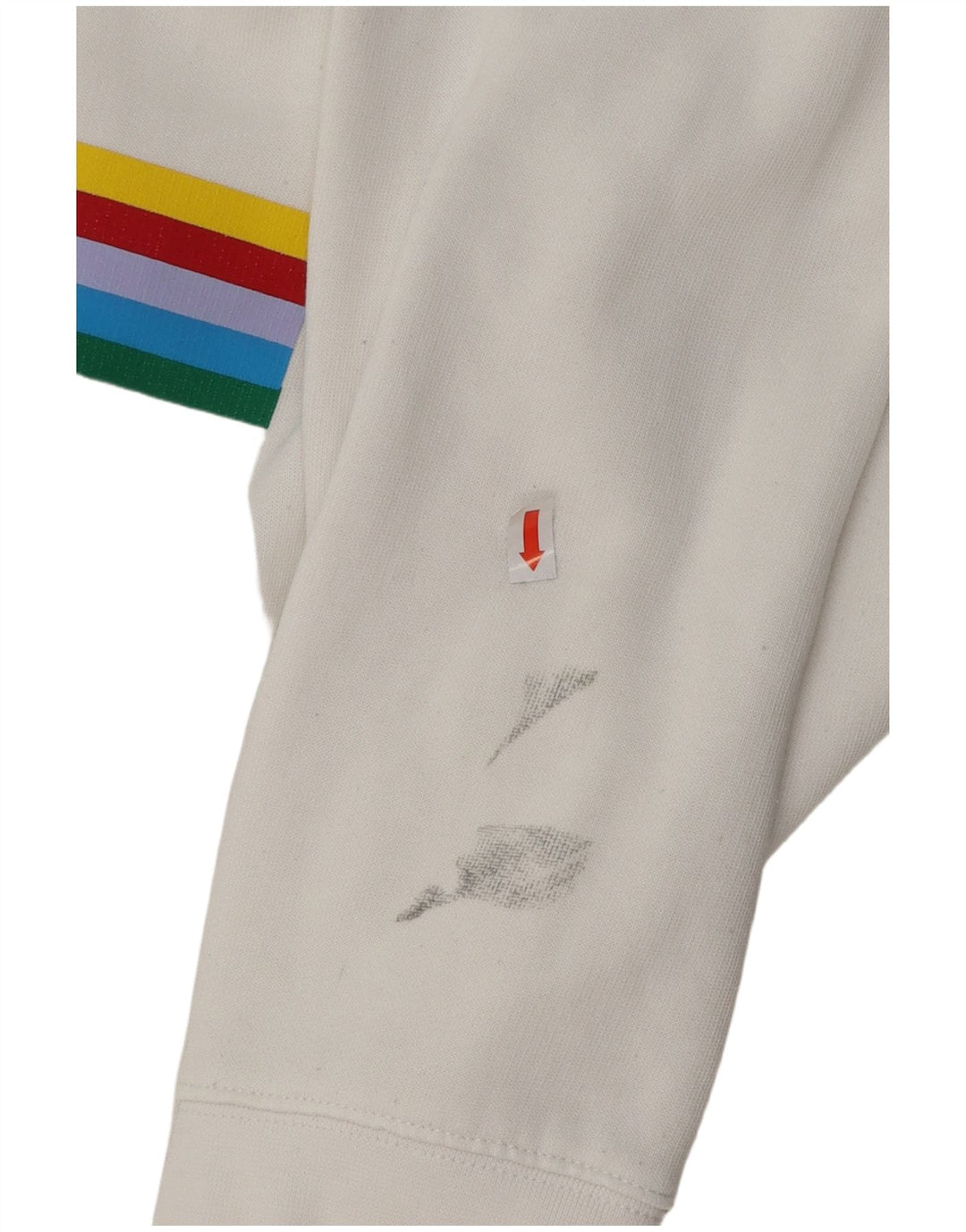 REPLAY Womens Graphic Sweatshirt Jumper UK 16 Large White