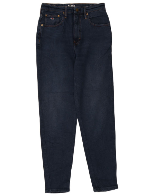 Blugi conici pentru femei cu talie înaltă Tommy Hilfiger L28 L27 bumbac bleumarin