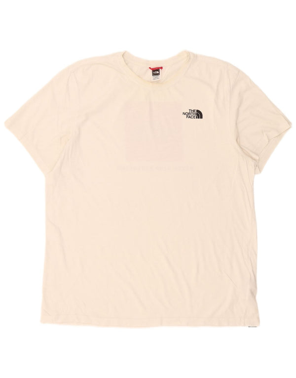 Tricou grafic pentru bărbați The North Face Top XL Bumbac alb