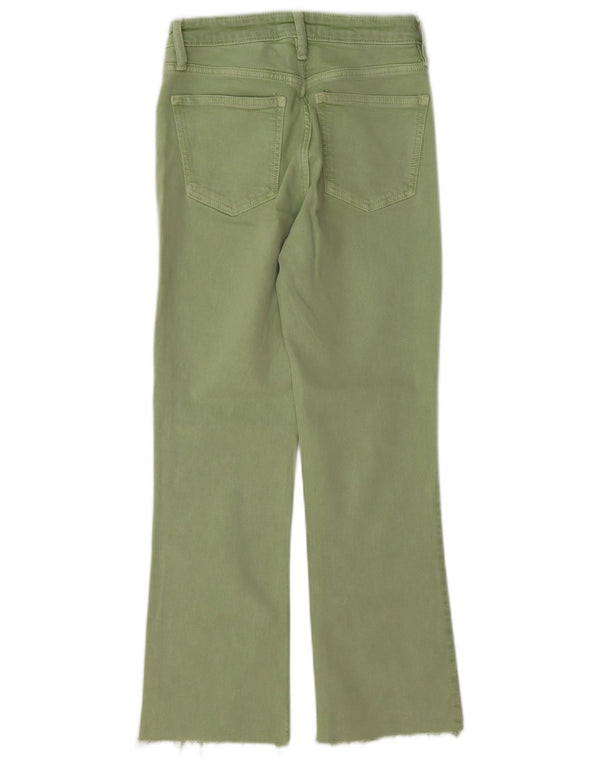 Blugi drepti pentru femei Zara EU 34 2XS W24 L27 Verde