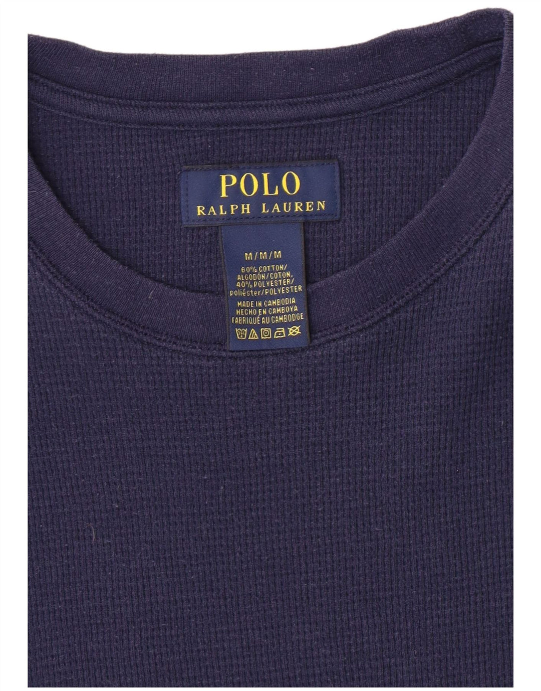 POLO RALPH LAUREN Top pentru bărbați cu mânecă lungă, mediu, bleumarin, bumbac