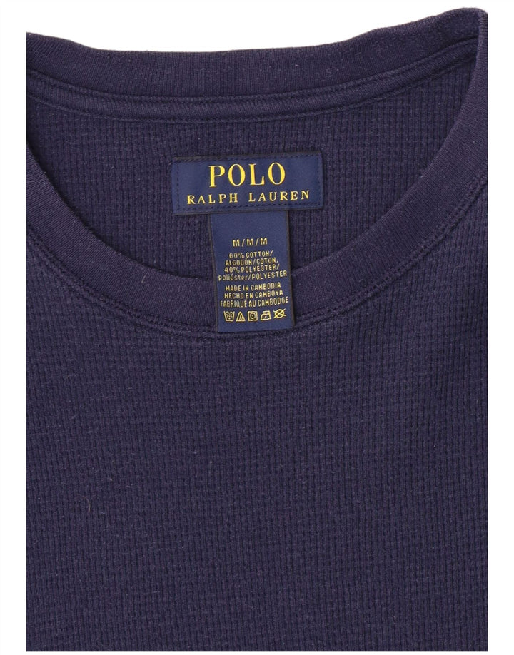 POLO RALPH LAUREN Top pentru bărbați cu mânecă lungă, mediu, bleumarin, bumbac