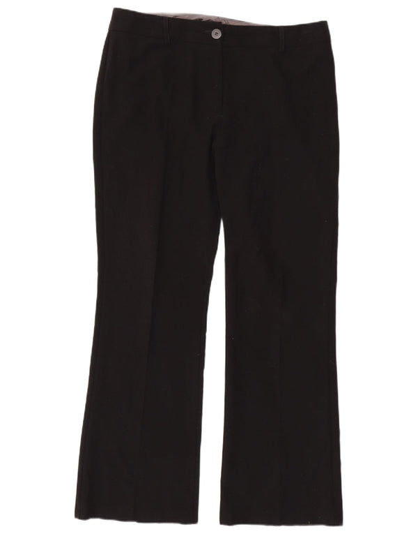 Marks & Spencer Pantaloni casual Bootcut pentru femei UK 14 Large W34 L30 Negru