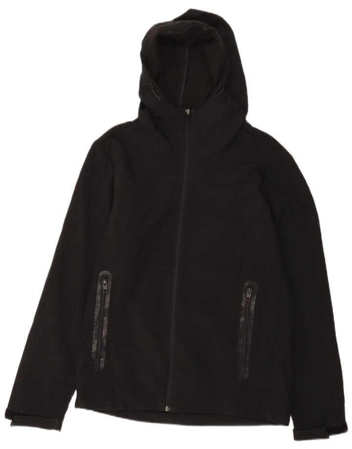 Jack & Jones jachetă de vânt cu glugă pentru bărbați UK 38 Poliester mediu negru
