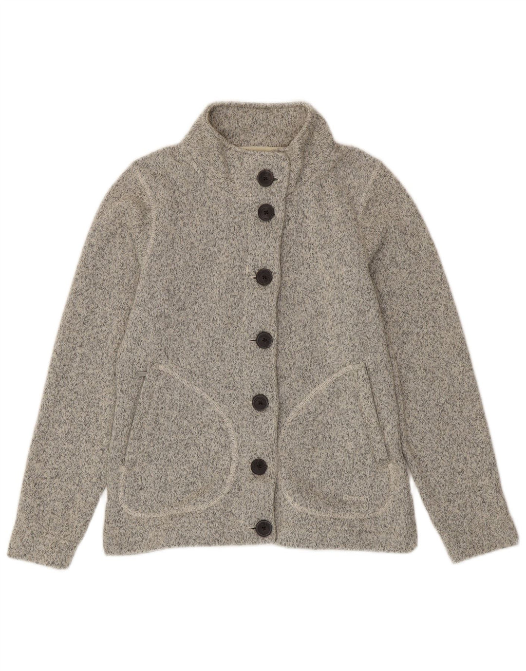 Pulover cardigan Rohan pentru femei UK 10 Poliester cu pături gri mici