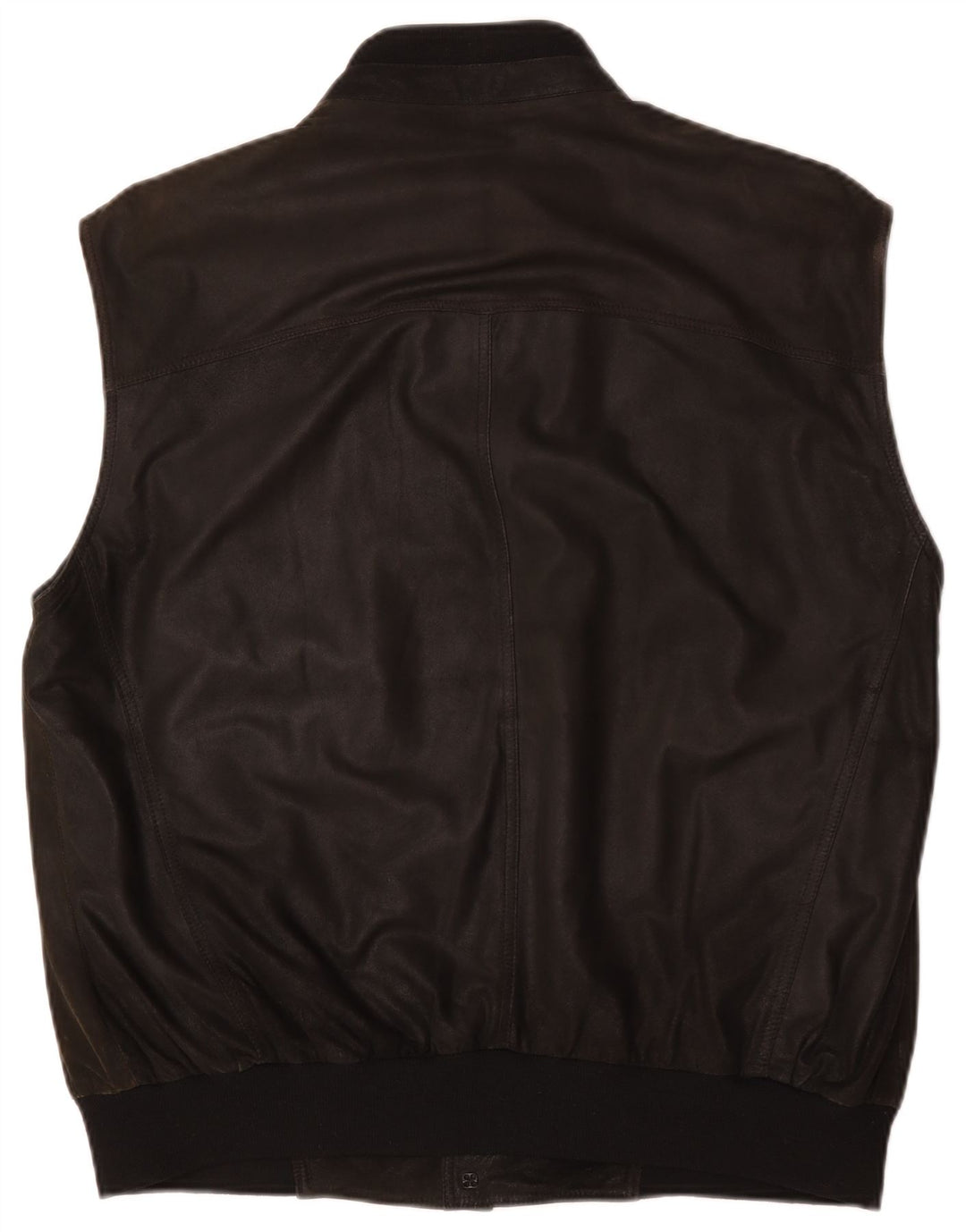 Gilet din piele pentru bărbați Striwa IT 58 4XL, piele neagră