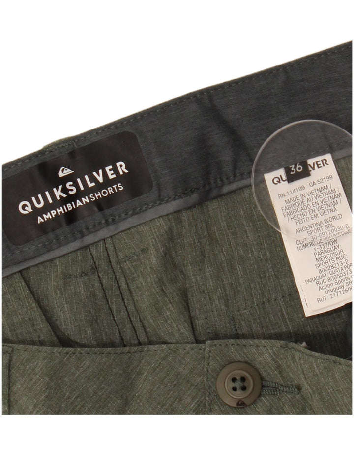 Pantaloni scurți chino QUIKSILVER pentru bărbați W36 Poliester kaki mare