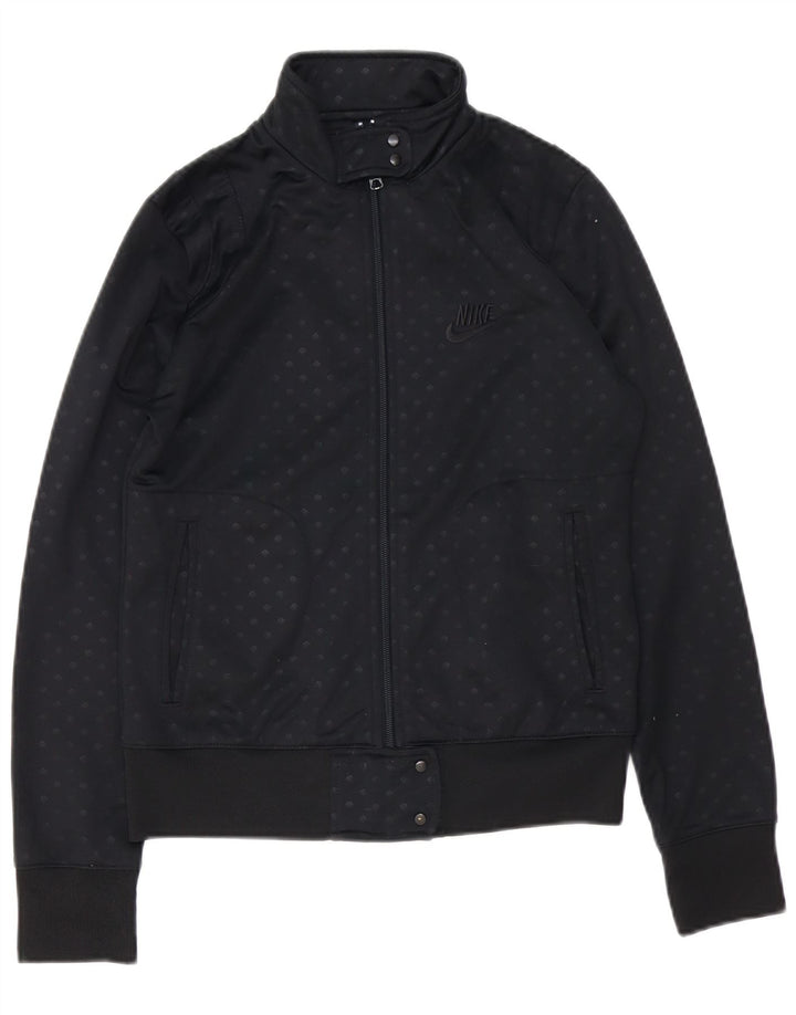 Jachetă de top pentru trening Nike pentru femei Marea Britanie 10/12 Medium bleumarin pete