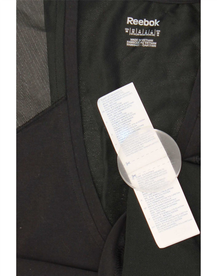 Vestă Reebok pentru femei UK 12/14 Medium Black Colorblock Bumbac