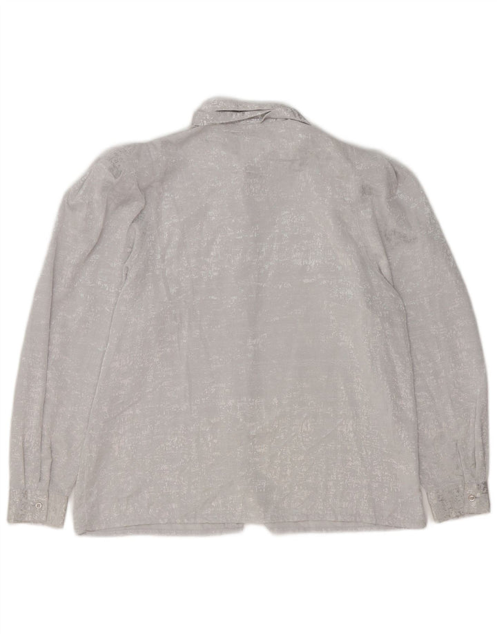 Bluză cămașă cu cravată în față YESSICA EU 42 Poliester mare gri