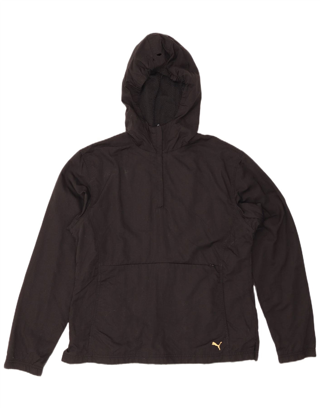 Jachetă Anorak cu glugă PUMA pentru femei UK 14, mare, negru, nailon