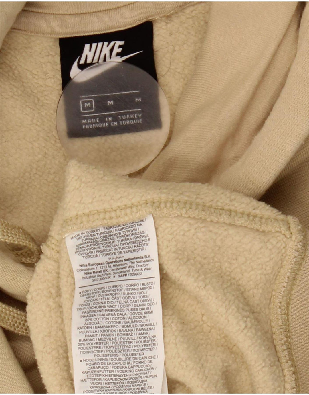 Pulover Nike pentru bărbați, bumbac, bej mediu