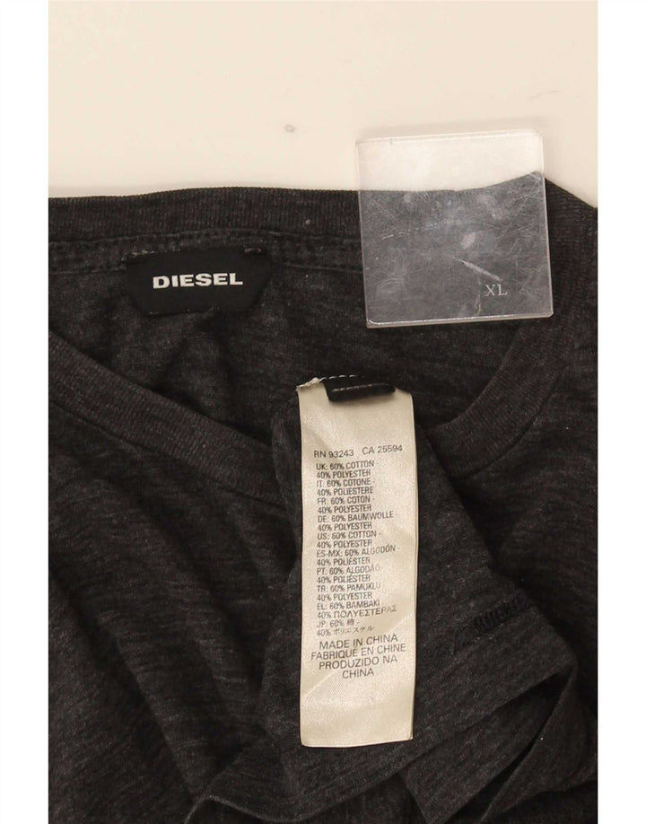 Tricou pentru bărbați Diesel Top XL bumbac cu pete gri
