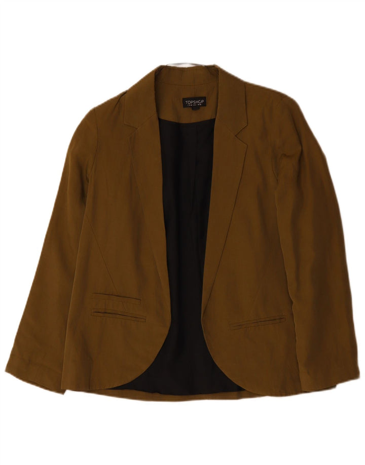 TOPSHOP Jachetă supradimensionată pentru femei, UK 10 Lyocell kaki mic