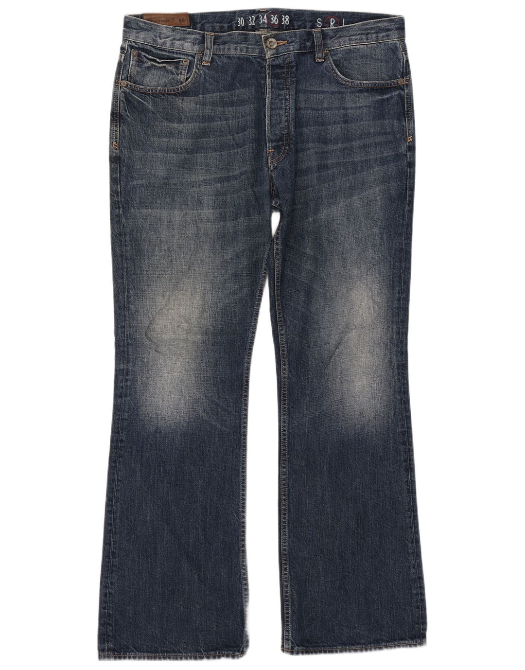 Blugi pentru bărbați Fat Face Bootcut W36 L32 Bumbac bleumarin