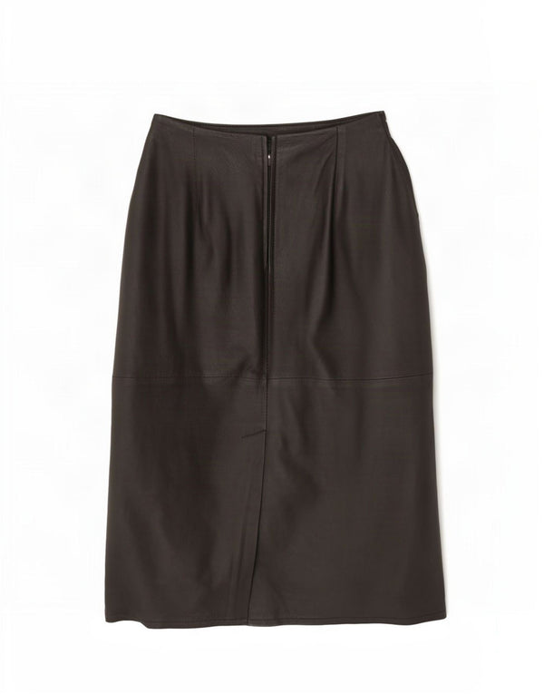 Fusta din piele Ruby pentru femei cu talie înaltă EU 38 Medium W28 Negru