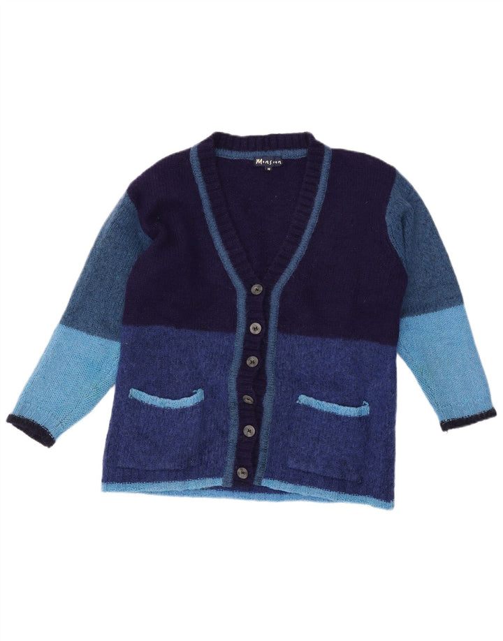 MONSOON Pulover cardigan pentru femei UK 14 Medium Bleumarin Colorblock