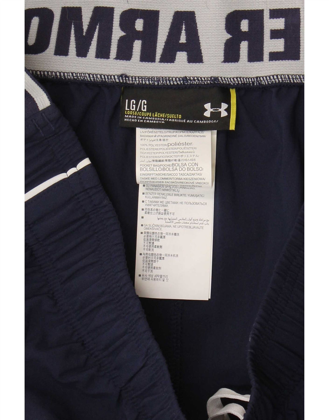 Pantaloni scurți sport Under Armour pentru bărbați, mari, bleumarin, poliester