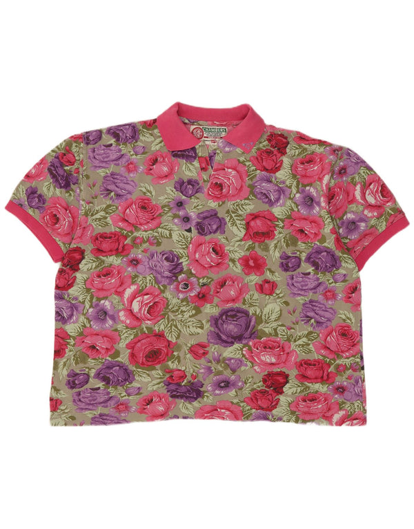 Tricou polo Chambers pentru femei UK 18 XL Multicolor Floral