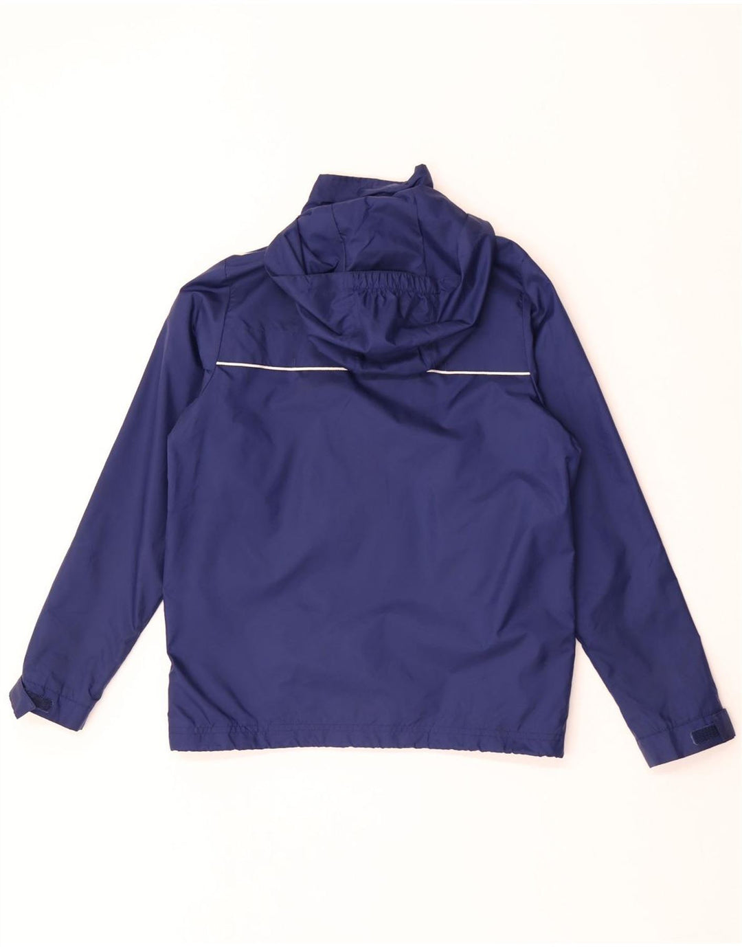 Jachetă de ploaie cu glugă Adidas pentru băieți, 11-12 ani, nailon bleumarin