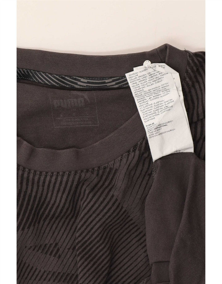 Tricou pentru bărbați Puma Top Large Gri Geometric Bumbac