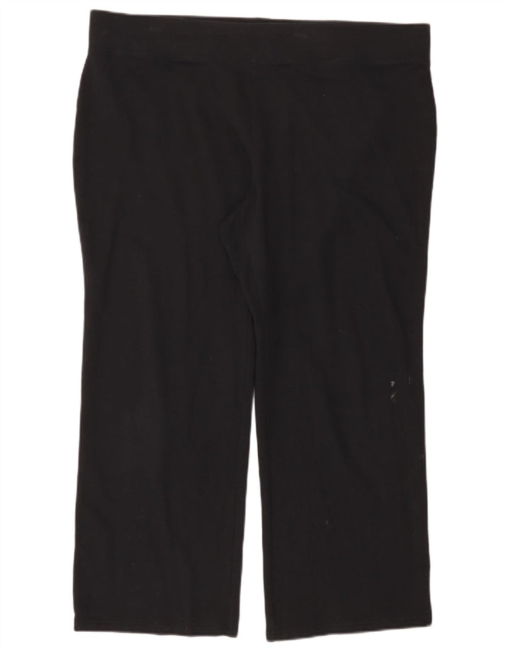 MARKS & SPENCER Pantaloni de trening pentru femei UK 20 2XL Bumbac negru