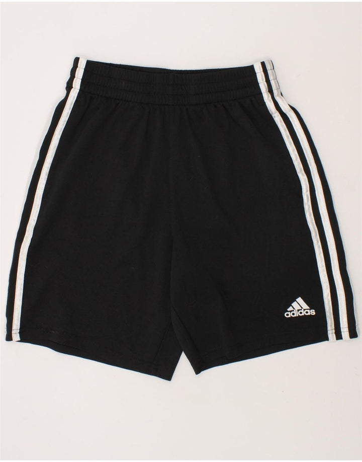 ADIDAS Boys Sport Shorts 10-11 Years Medium Black Polyester Vintage Adidas and Second-Hand Adidas from Messina Hembry 