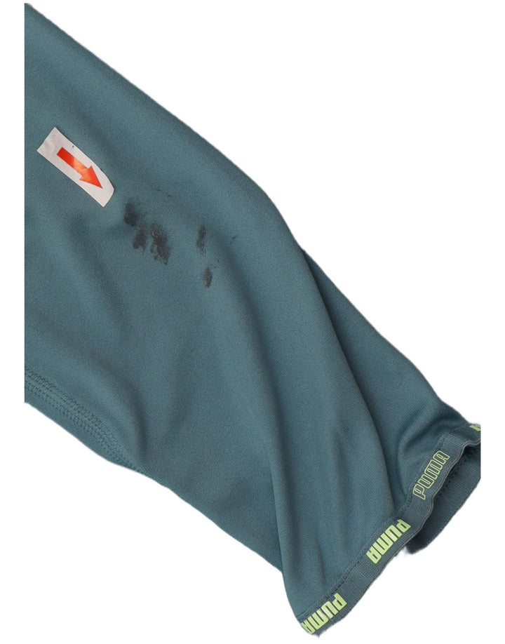 Trening Puma Boys Zip Neck Pullover Top 13-14 ani Poliester albastru