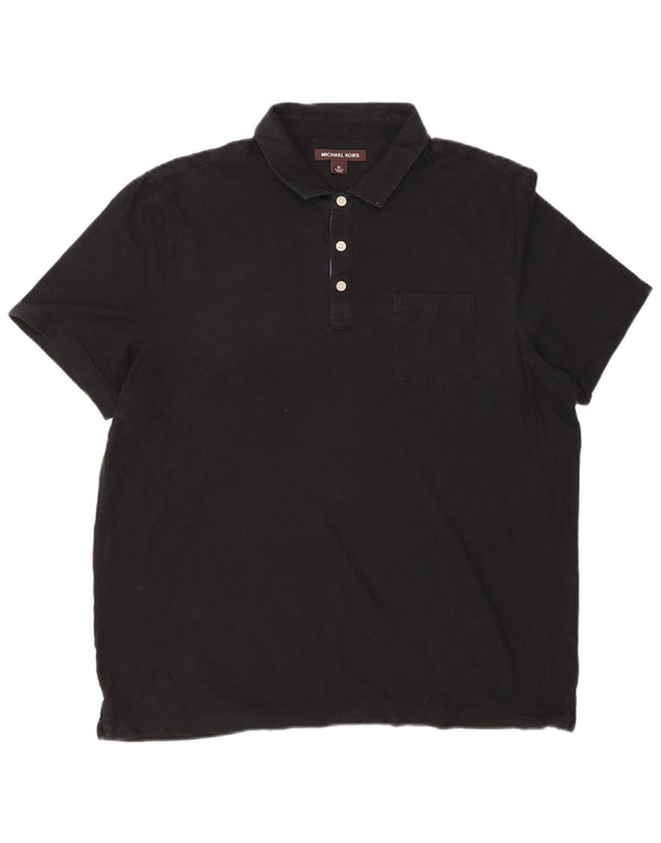 MICHAEL KORS Tricou Polo pentru bărbați XL Negru