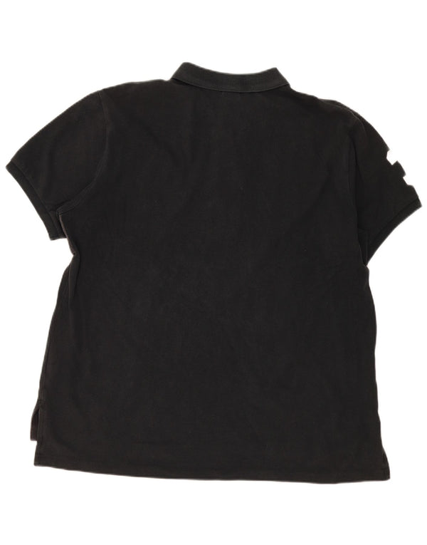 Cămașă Polo Ralph Lauren pentru bărbați, cu croiala personalizată, 2XL, bumbac negru