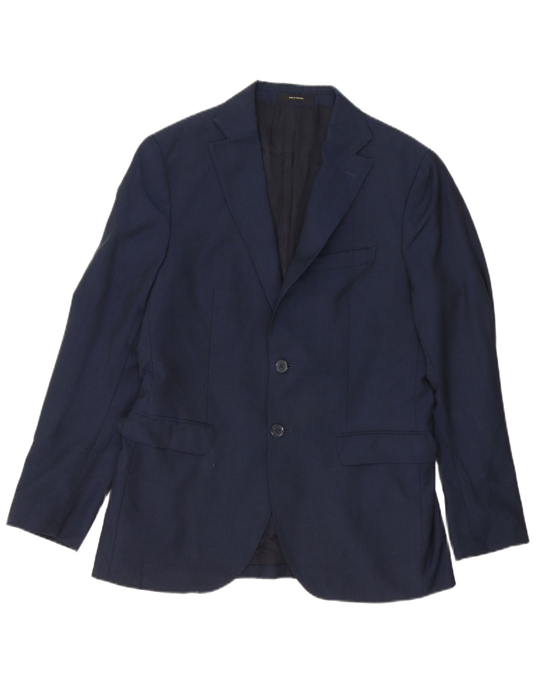 Massimo Dutti Jachetă pentru bărbați cu 2 nasturi IT 48 Lână medie bleumarin