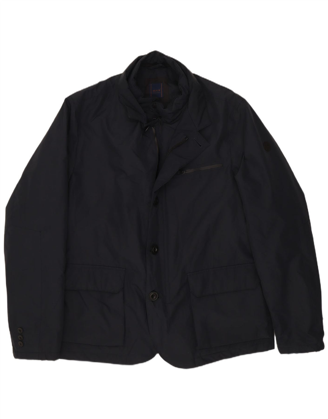 Jachetă pentru bărbați AT.P.CO, cu 3 nasturi, UK 44 2XL, bleumarin, poliester