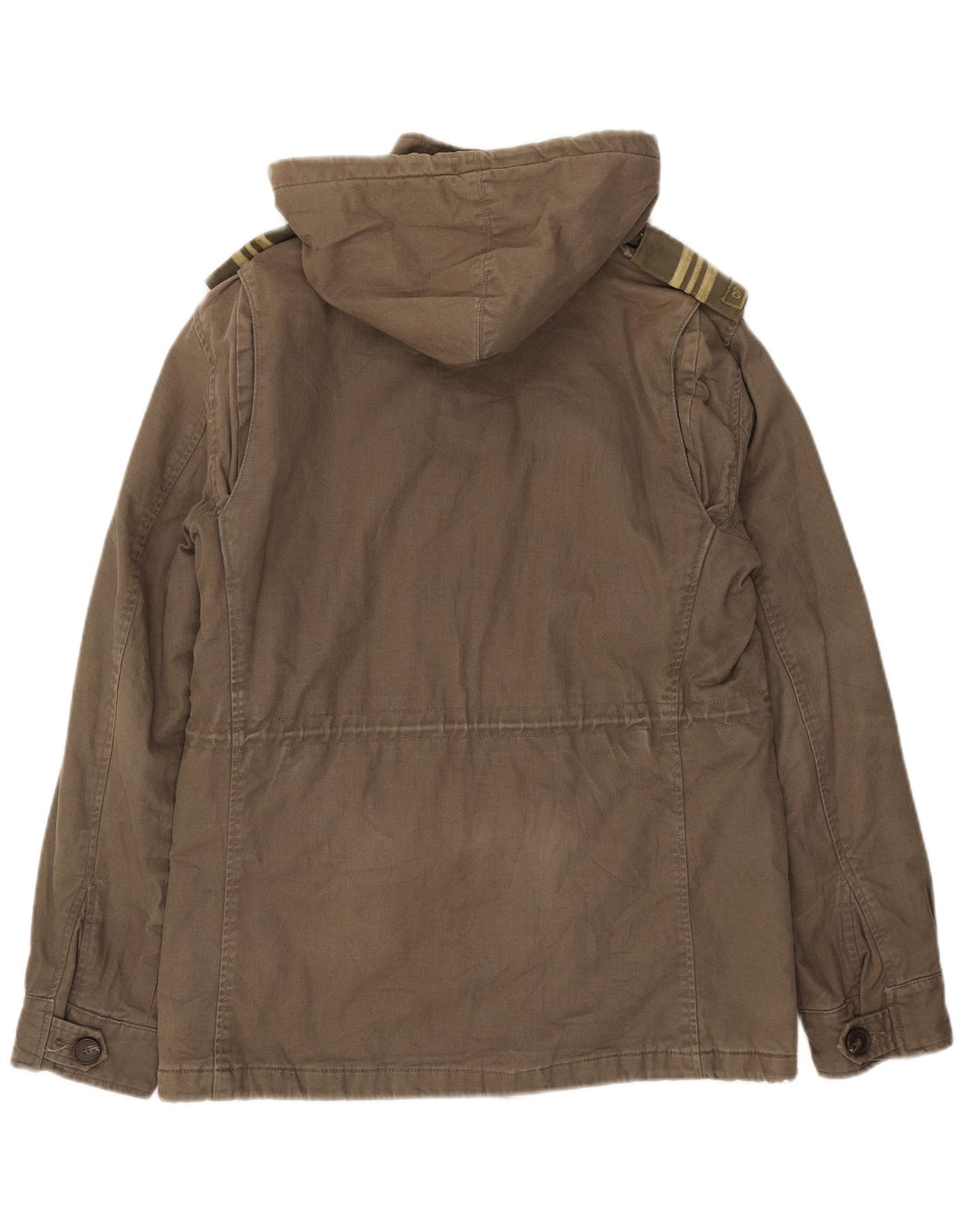 Jachetă militară cu glugă Levi's pentru bărbați UK 38, bumbac mediu kaki