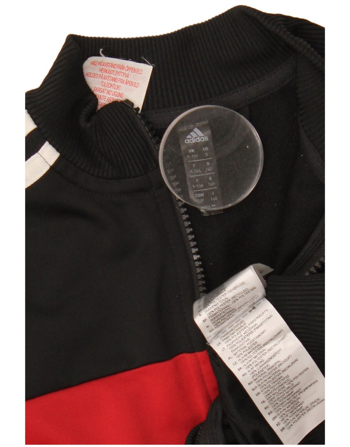 Jachetă de trening pentru băieți ADIDAS 9-10 ani, negru, poliester