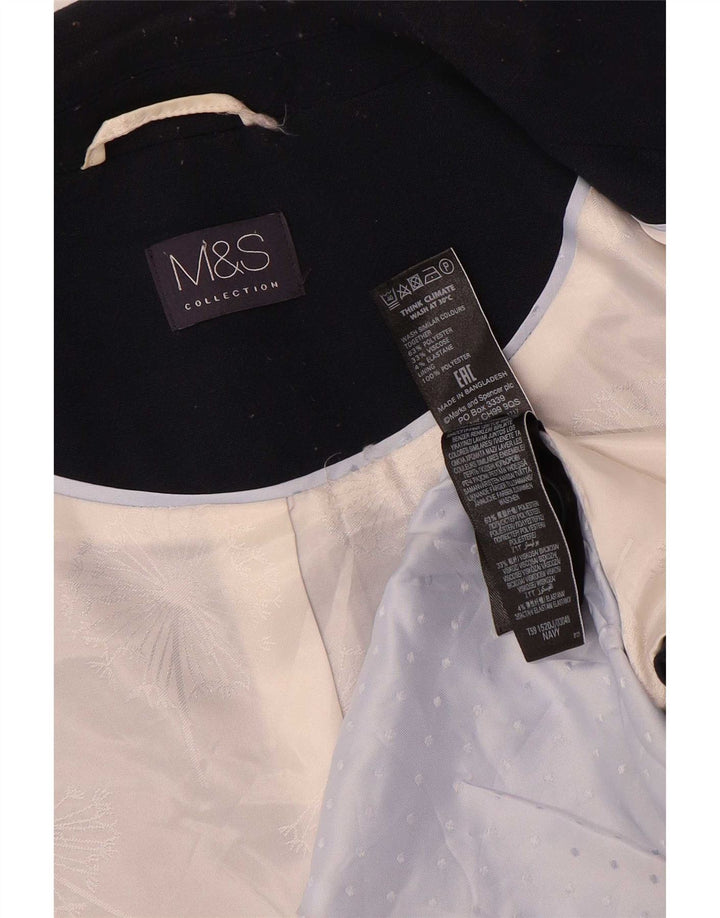 Jachetă pentru femei Marks & Spencer, cu 1 nasture, mare, bleumarin, UK 16