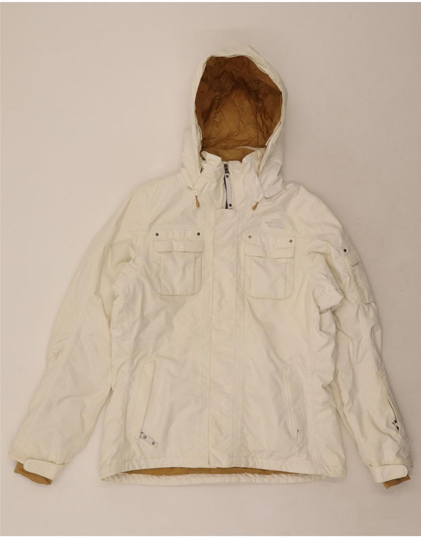 Jachetă Windbreaker pentru femei cu glugă The North Face UK 16, mare, alb, nailon