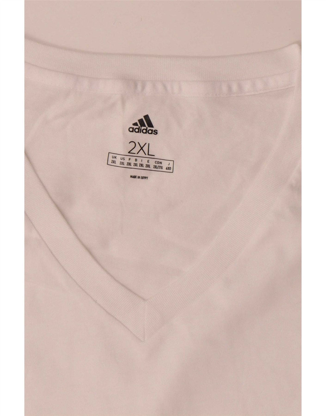 Tricou pentru bărbați Adidas Top 2XL Bumbac alb