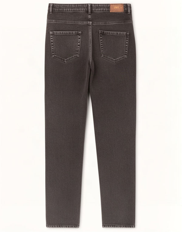 Blugi Drepți Distressed Trafaluc pentru Damă Zara EU 40 Medium L30 L27 Negri