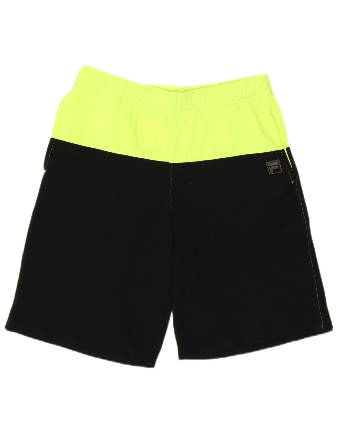 Pantaloni scurți sport Fila pentru băieți 15-16 ani, negru, poliester color bloc