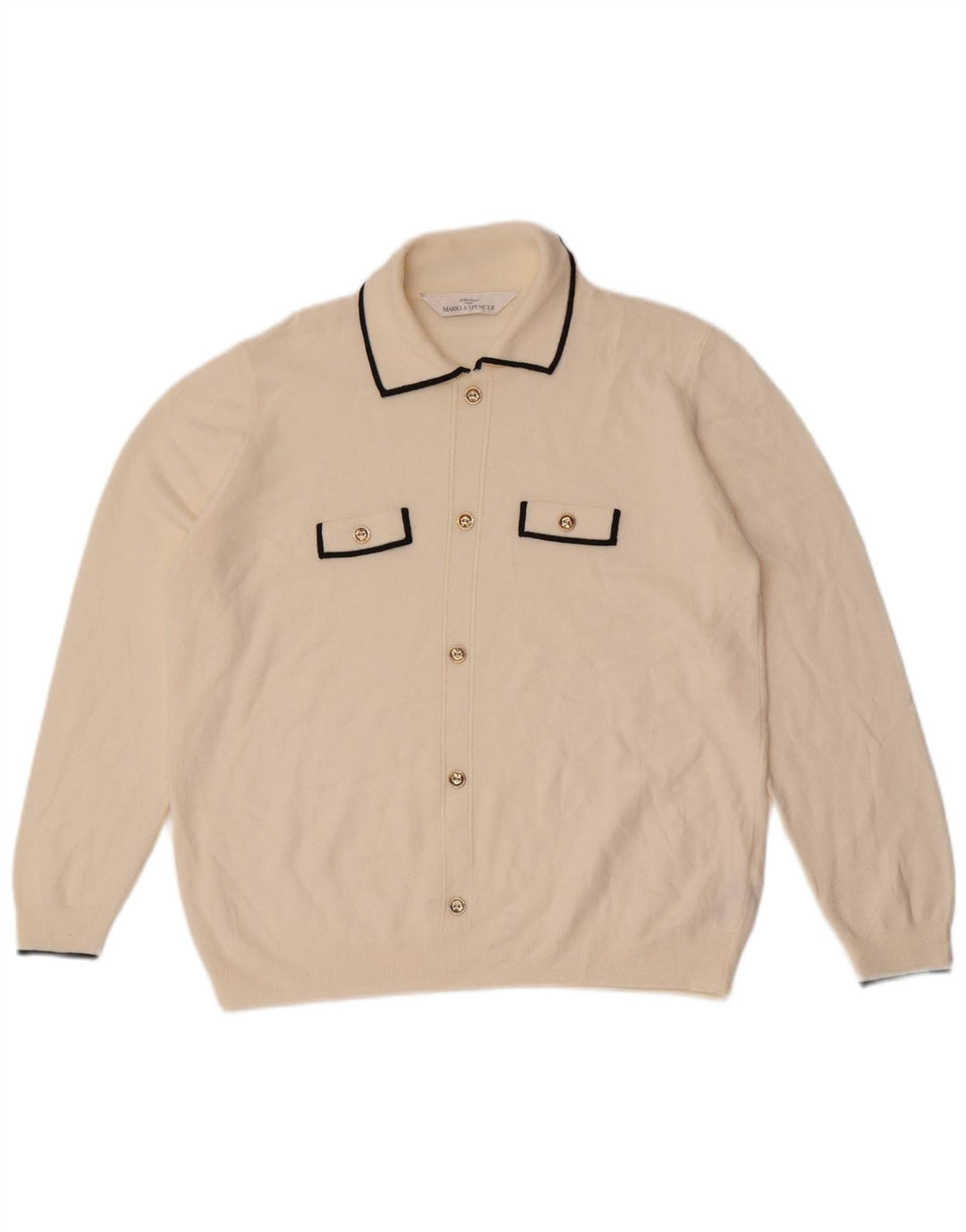 Pulover cardigan St. Michael pentru femei Marks & Spencer UK 16, mare, alb